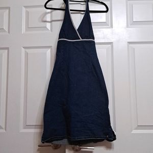 Tommy Hilfiger, size XL, halter jean dress